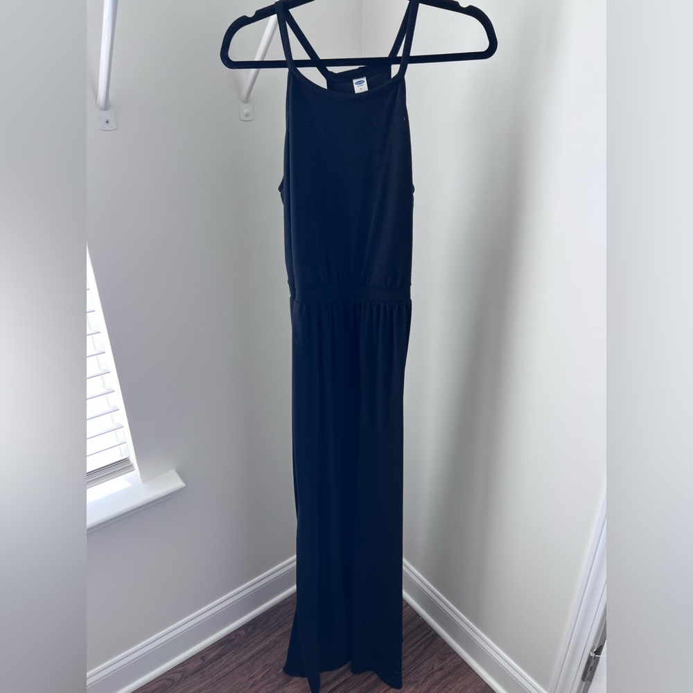 Casual Black Maxi Dress